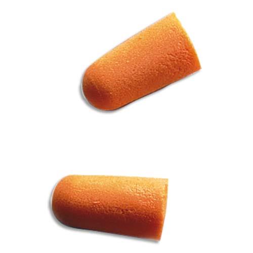 [320192] 3M Boîte de 200 paires de Bouchons d'oreilles jetables en mousse souple conique Orange K1100